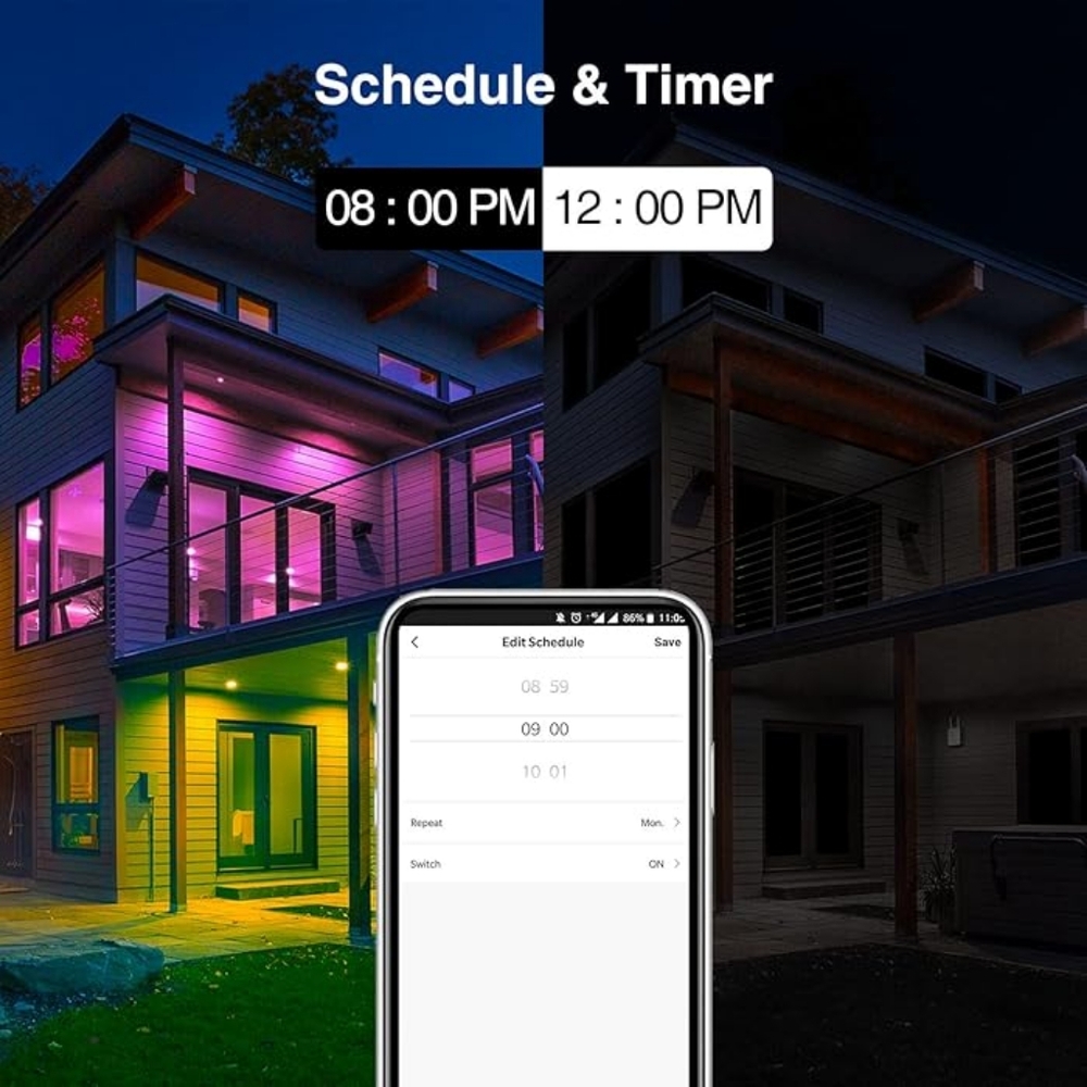 📣 Colorful Smart Recessed Lighting 💡 Sync Music 🎶  2 /6" LED Recessed 🆕 2 Pk - Picture 11 of 12